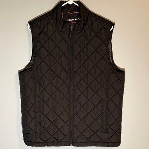 Hawke & Co Men’s Black Diamond-Quilted Puffer Vest